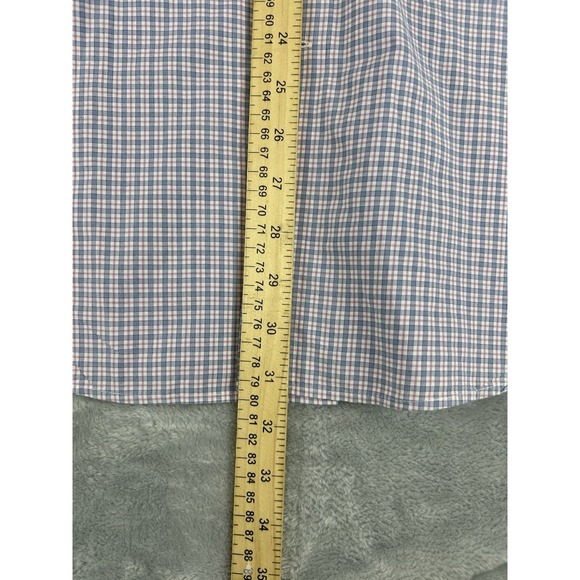 Charles Tyrwhitt Shirt Mens‎ 18/37 Pink Blue Micro Check Slim Fit - Picture 4 of 7